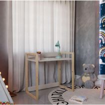 Mesa Escrivaninha Infantil Zoe Areia Fosco - Moveisaqui