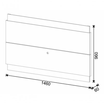 Rack Com Painel Classic 1g 1.4 Freijó Com Off White - Imcal Móveis