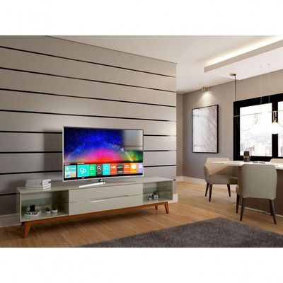 Rack Para Tv Limit 2.2 Off White - Moveisaqui