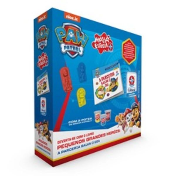 Livro com Massa de Modelar Estrela Patrulha Canina Chase Livro com Massa de Modelar Estrela Patrulha Canina Chase