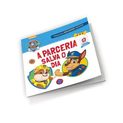 Livro com Massa de Modelar Estrela Patrulha Canina Chase