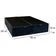 Cama Box Baú King Bipartido Suede Mega Cama Preto 192x203x45cm