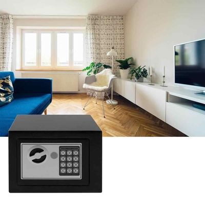Cofre Eletrônico Digital Portátil Em Aço Com Senha Chave Casa Conforto Higiene