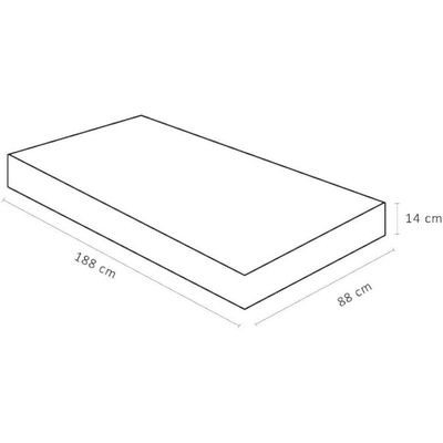 Colchão De Espuma Solteiro Light D28 88x188x14cm - 1041602650 - Ortobom