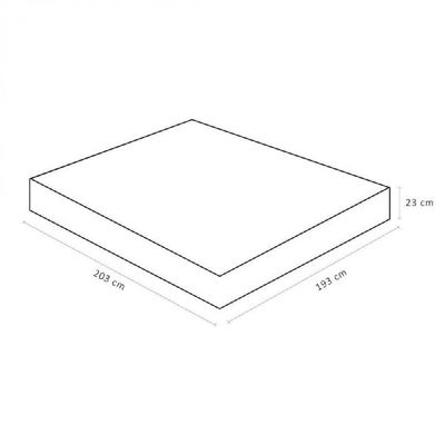 Colchão Physical Super King Nanolastic 193x203x23cm - 1040328230 - Ortobom