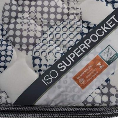 Colchão Misto Queen Size Iso Superpocket 158x198x25cm - 1040406539 - Ortobom