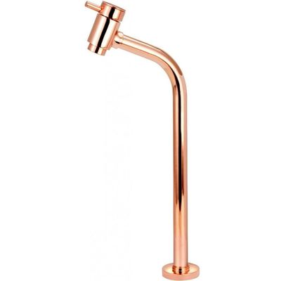 Torneira De Mesa Para Lavatório Fit 1-4 De Volta Bica Alta Cuba De Apoio 1198 Rose - Vtm298rwb - Est