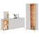 Cristaleira E Aparador Buffet Sena Com Led Sena Off White Matte Freijó - Colibri