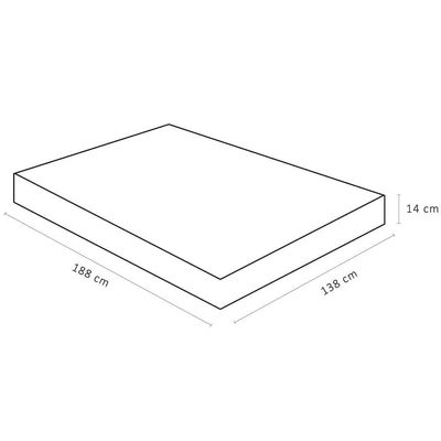 Colchão De Espuma Casal Light D28 138x188x14cm - 1041602652 - Ortobom