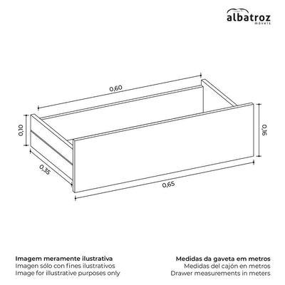 Jogo De Quarto Vittoria Com Guarda Roupa E Cômoda Branco - Móveis Albatroz Branco