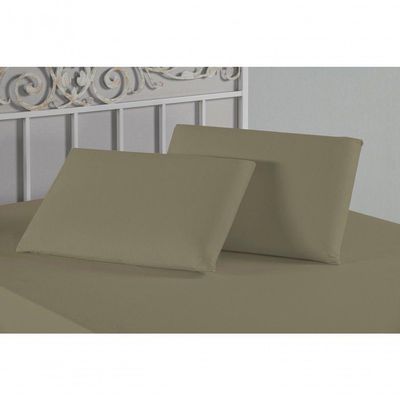 Kit Fronhas Nobre 2 Peças 50cm X 70cm Malha 100% Algodão - Avelã