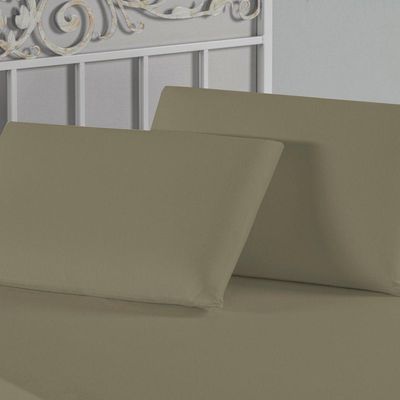 Kit Fronhas Nobre 2 Peças 50cm X 70cm Malha 100% Algodão - Avelã