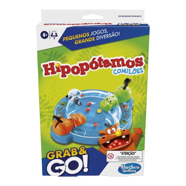 Jogo Hipopótamos Comilões Hasbro Grab and Go Jogo Hipopótamos Comilões Hasbro Grab and Go