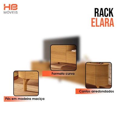 Rack Bancada Elara Cinamomo - Hb Móveis