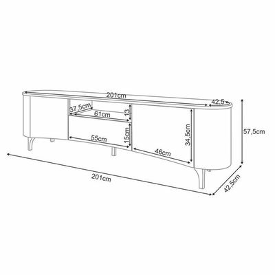Rack Bancada Elara Cinamomo - Hb Móveis