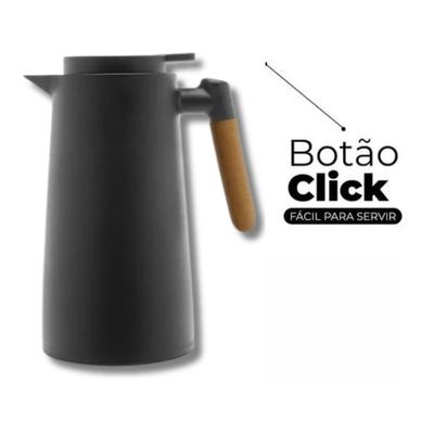 Garrafa Térmica Lyor 1L com Termômetro Digital - Elegância, Funcionalidade, Durabilidade, Monitoramento de Temperatura
