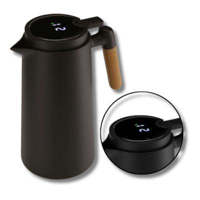 Garrafa Térmica Lyor 1L com Termômetro Digital - Elegância, Funcionalidade, Durabilidade, Monitoramento de Temperatura