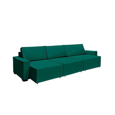 Sofá Dallas 4.00m Retrátil - Verde