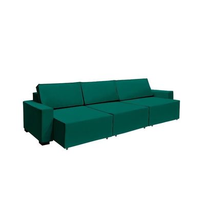 Sofá Dallas 4.00m Retrátil - Verde