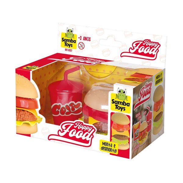 Kit Comidinha Happy Food Samba Toys - Item Sortido