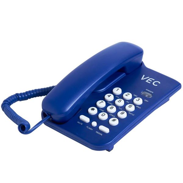 Telefone com Bloqueador Vec KXT3026 Azul Azul
