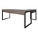 Mesa Em L Presidente 190x160x75cm Yon - Nogueira-est.preta Nogueira-est.preta