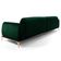 Sofá 255cm 4 Lugares Com Chaise Esquerdo Pés Gold Molino C-303 Veludo Verde Musgo - Domi