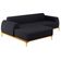 Sofá 230cm 4 Lugares Com Chaise Esquerdo Pés Gold Molino D-465 Linho - Domi
