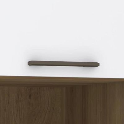 Escrivaninha Bancada Estudo Modulada 90cm Delphi Avelã/branco L01 - Mpozenato