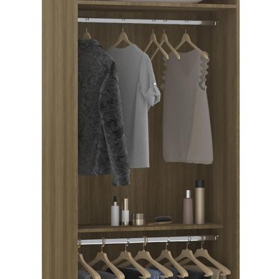 Guarda Roupa Modulado 79cm Com 2 Portas Delphi Avelã/cinnamon L01 - Mpozenato