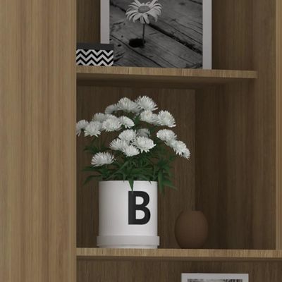Escrivaninha Bancada Estudo Modulada 90cm Delphi Avelã/grey L01 - Mpozenato