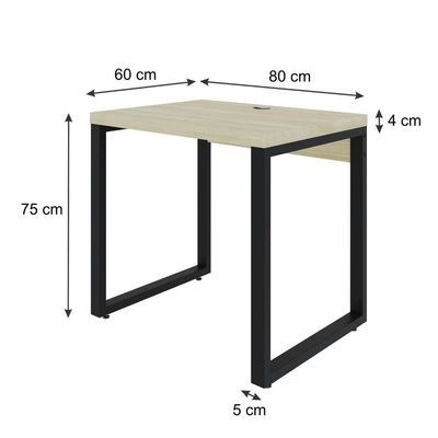 Mesa Operacional 80x60x75cm Yon - Ciliegio-est.preta Ciliegio-est.preta