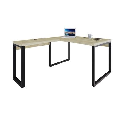Mesa Em L Operacional 135x160x75cm Yon - Ciliegio-est.preta Ciliegio-est.preta