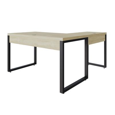 Mesa Em L Operacional 135x160x75cm Yon - Ciliegio-est.preta Ciliegio-est.preta