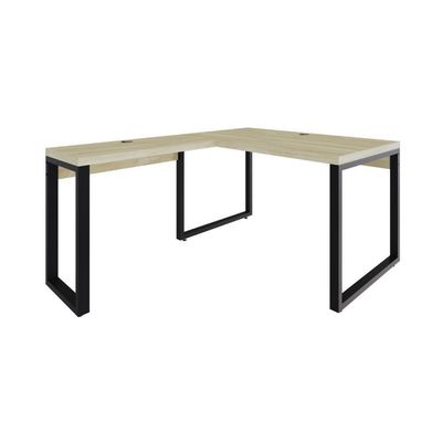 Mesa Em L Operacional 135x160x75cm Yon - Ciliegio-est.preta Ciliegio-est.preta
