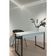 Escrivaninha Retangular Home Office Industrial sem Gavetas MDF 100CM Branco