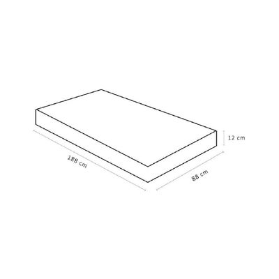 Colchão Physical Solteiro Resist Liso 88x188x12cm - 1040403273 - Ortobom
