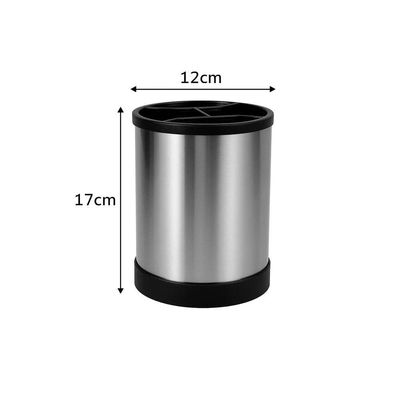 Porta Utensílio Giratório Aço Inox Escorredor Multiuso - Organização E Praticidade Na Cozinha