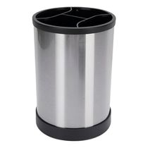 Porta Utensílio Giratório Aço Inox Escorredor Multiuso - Organização E Praticidade Na Cozinha