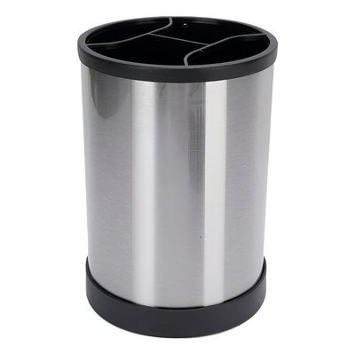 Porta Utensílio Giratório Aço Inox Escorredor Multiuso - Organização E Praticidade Na Cozinha