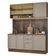 Armário De Cozinha Compacta 180 Cm Rustic/crema Vik Madesa 04 Rustic/crema