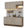 Armário De Cozinha Compacta 180 Cm Rustic/crema Vik Madesa 01 Rustic/crema