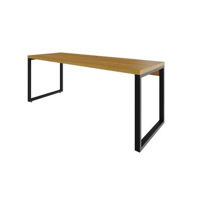 Mesa Presidente 190x70x75cm Yon - Acácia Mel-est.preta Acácia Mel-est.preta
