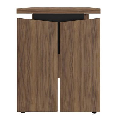 Mesa Para Escritório Home Office 125cm Corp A06 Nogal-preto - Mpozenato