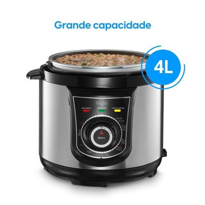 Panela De Pressão Elétrica - 10 Funções Timer Trava De Segurança 840W 110V