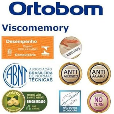 Colchão Viscomemory Queen Size 158x198x28cm - 1041691759 - Ortobom