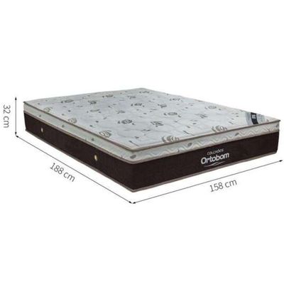 Colchão Sleep King Queen Size 158x198x32cm - 1041691601 - Ortobom