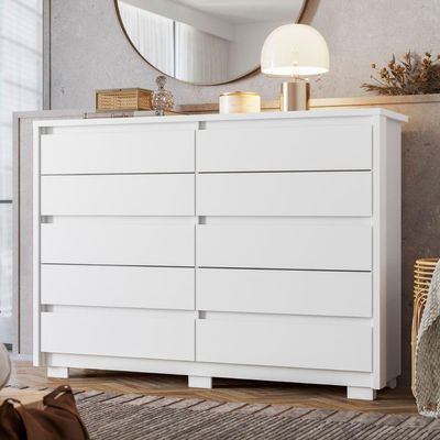 Cômoda 10 Gavetas Duetto Albatroz Branco