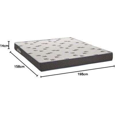 Colchão De Espuma Queen Size Light D33 158x198x14cm - 1041602643 - Ortobom