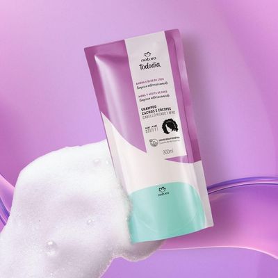 Refil Shampoo Cachos E Crespos Tododia Amora E óleo De Coco 300 Ml Natura